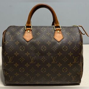 Louis Vuitton Speedy 30 Monogram Canvas Leather